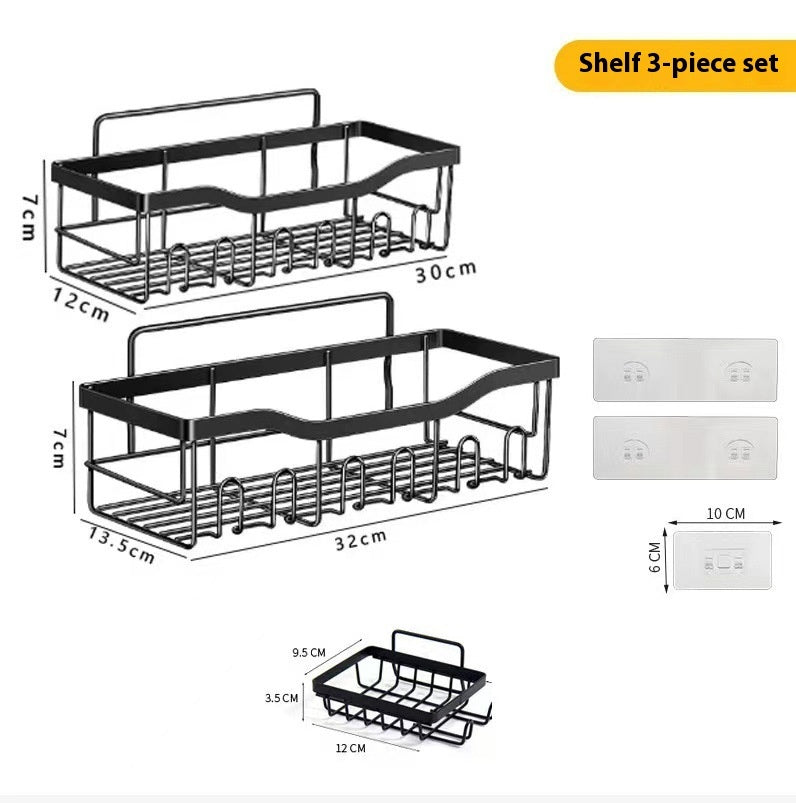 Adhesive Shower Caddy, Stainless Steel No Drilling