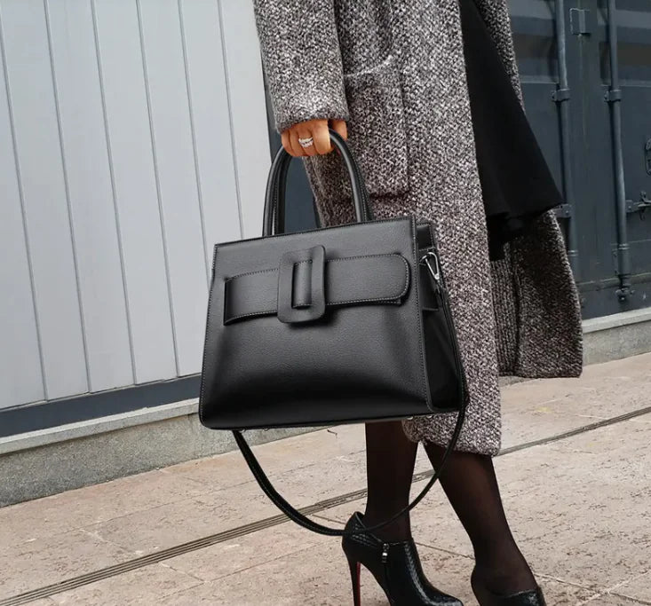 Large-Capacity Black Bag Handbag
