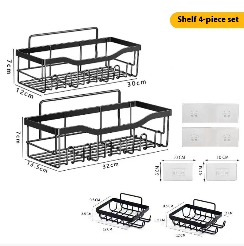 Adhesive Shower Caddy, Stainless Steel No Drilling
