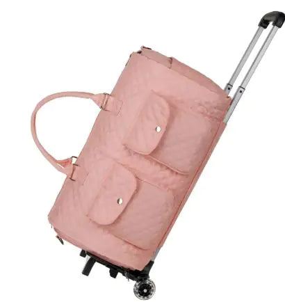 Quilted Polyester Travel Duffel Bag