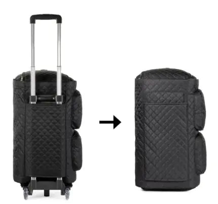 Quilted Polyester Travel Duffel Bag