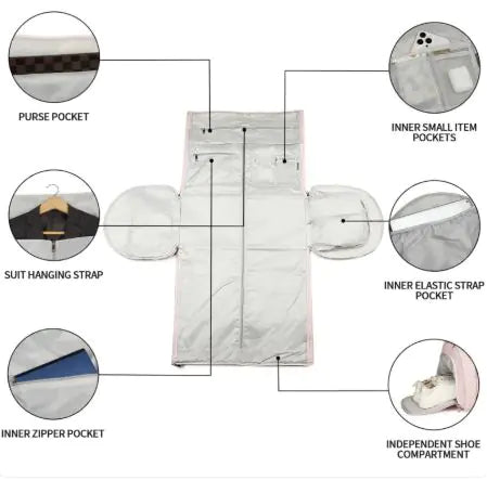 Quilted Polyester Travel Duffel Bag