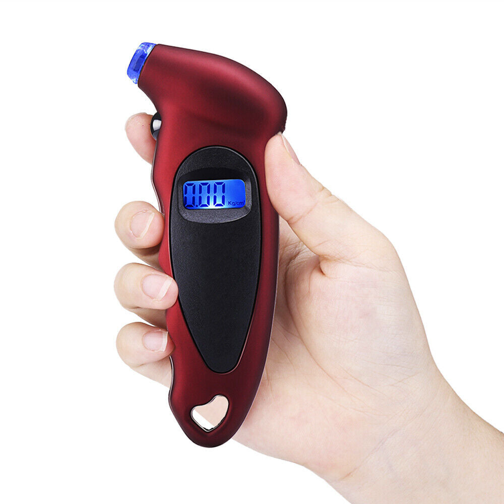 Digital Tire Pressure Gauge 150PSI with Backlight LCD, Black
