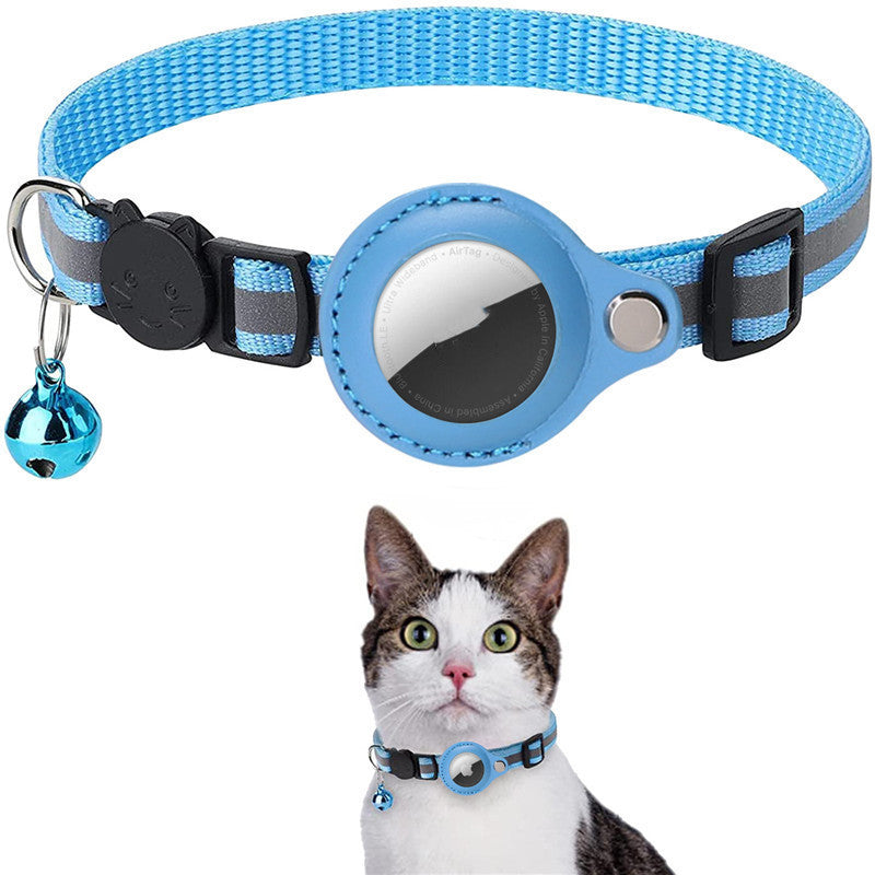 Reflective Waterproof  Detatchable Airtag Holders Cat Dog Kitten Puppy Nylon Collar