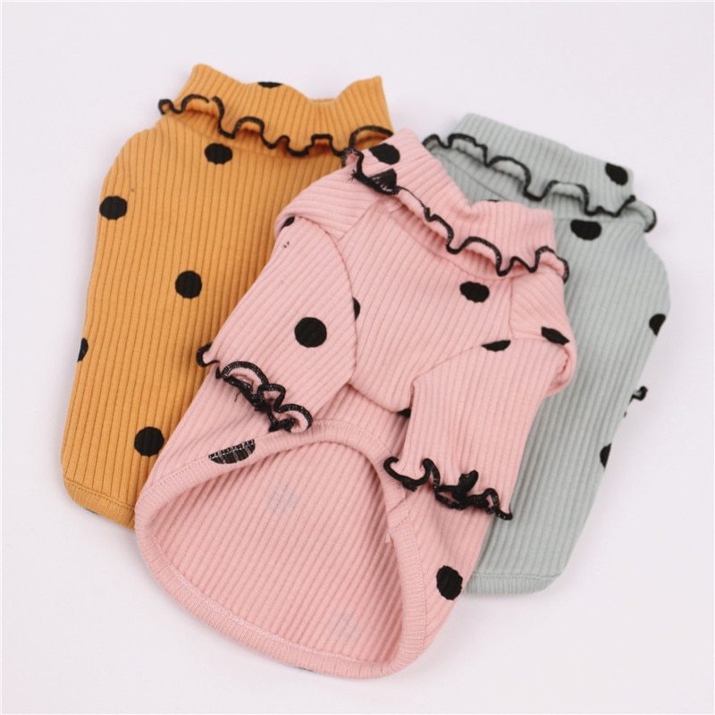 Dot Turtleneck Dog Sweater