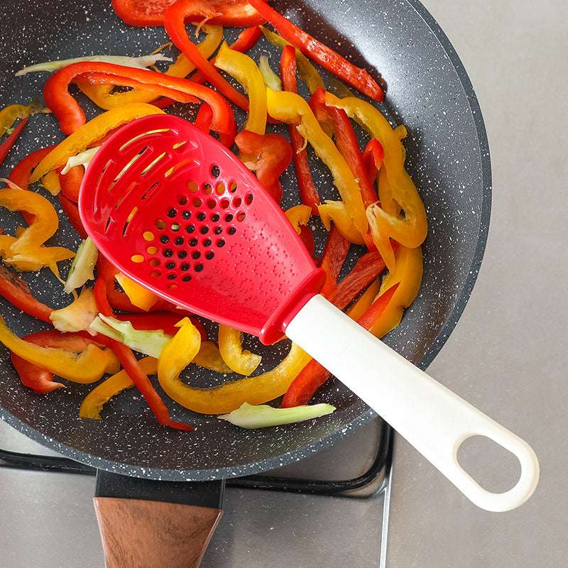 Multifunctional Slotted Spoon Grinding Cooking Spoon