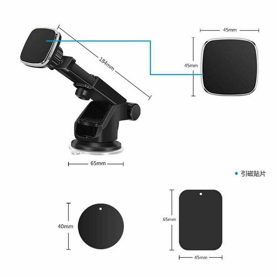 360-Degree Rotation Car Bracket With Adjustable Strength Suction Cup Car Mount