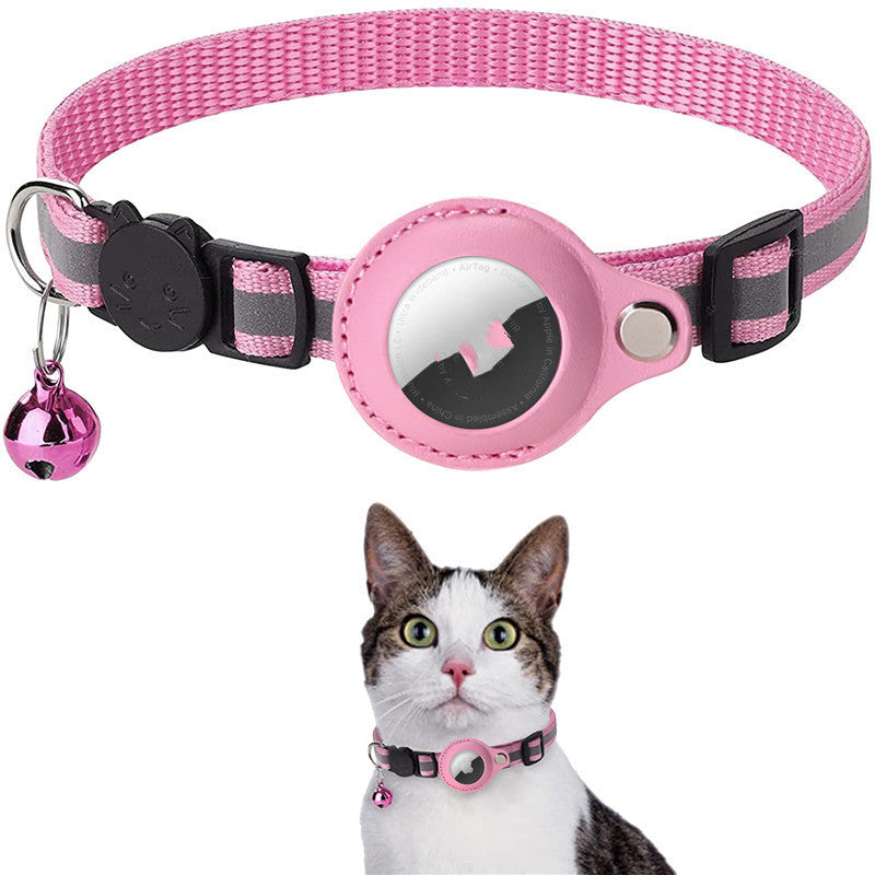 Reflective Waterproof  Detatchable Airtag Holders Cat Dog Kitten Puppy Nylon Collar