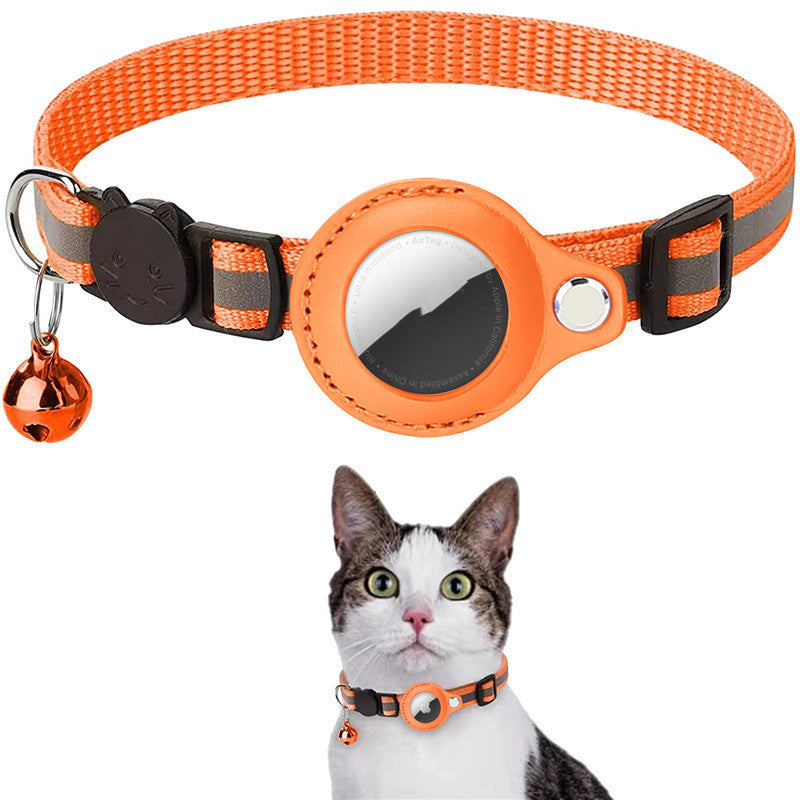 Reflective Waterproof  Detatchable Airtag Holders Cat Dog Kitten Puppy Nylon Collar