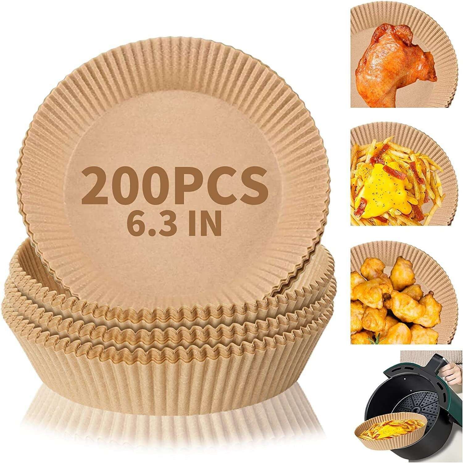Air Fryer Disposable Paper Liner Non-stick Disposable Liners