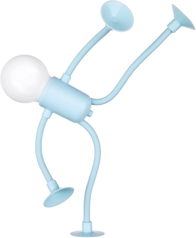 Creative  fun funny button battery lamp decoration vacuum adsorption mini night light  for Boys Girls Room, DIY Table Top Decorative Night Light for Bathroom Hallway Kitchen