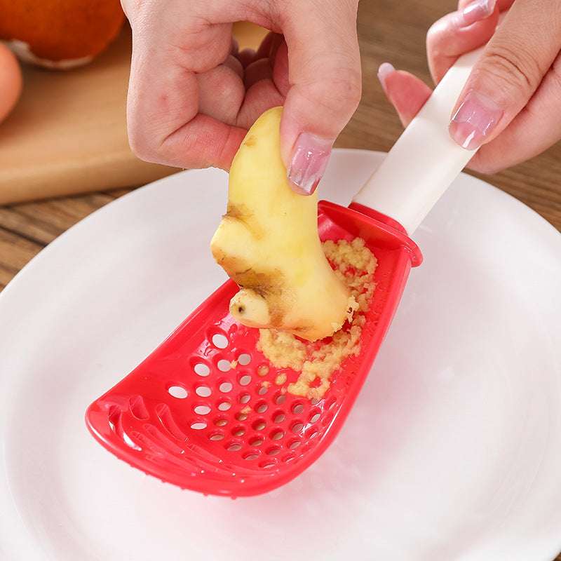 Multifunctional Slotted Spoon Grinding Cooking Spoon