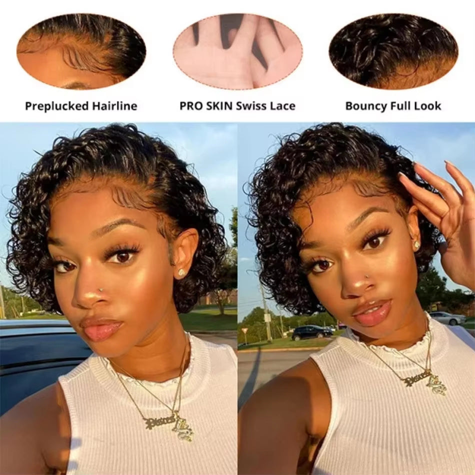 Pixie Wigs For Women High-quality 13x1 pixie Wigs Human Hair