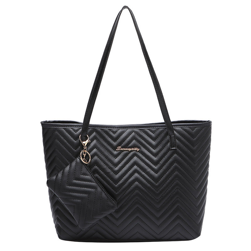 Women's Fashionable Shoulder Bag and Change Purse 2PCS