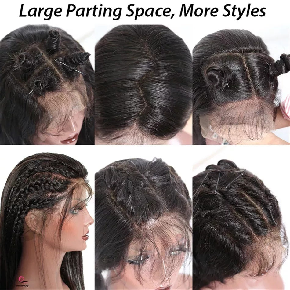 6x4 Density Virgin Human Hair Wigs For Women Vietnamese Raw Hair Transparent Lace Front Pre-Plucked Bleached Knots