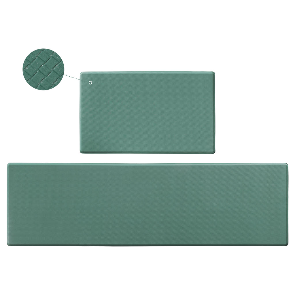 17.3 x17.3 x 59 inches Kitchen Floor Mat Two-piece Set Of Non-slip, Waterproof And Easy To Scrub For Home, Kitchen