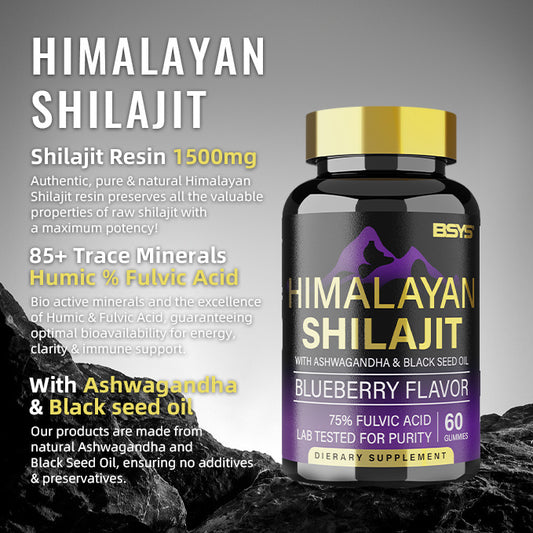 BSBY PREMIUM SHILAJIT GUMMIES TAKE 1 PER DAY 60'S