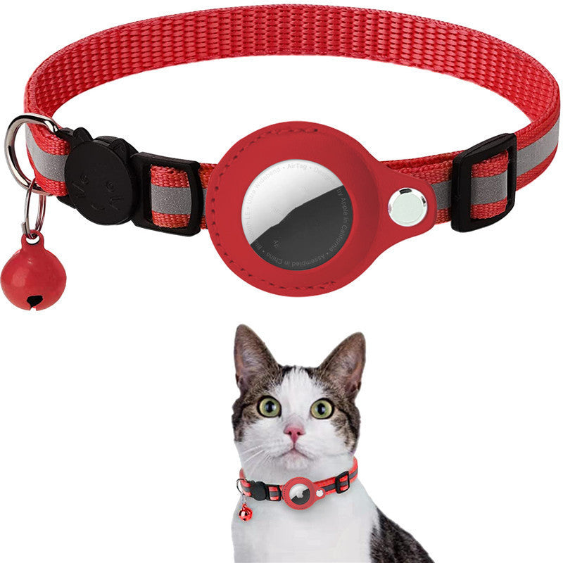 Reflective Waterproof  Detatchable Airtag Holders Cat Dog Kitten Puppy Nylon Collar