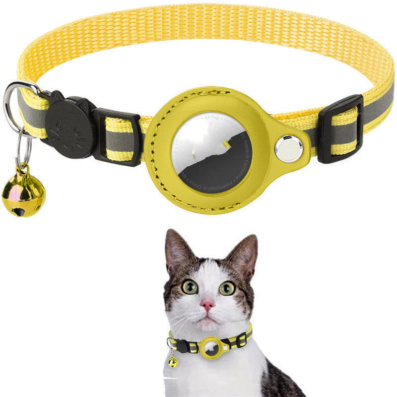 Reflective Waterproof  Detatchable Airtag Holders Cat Dog Kitten Puppy Nylon Collar