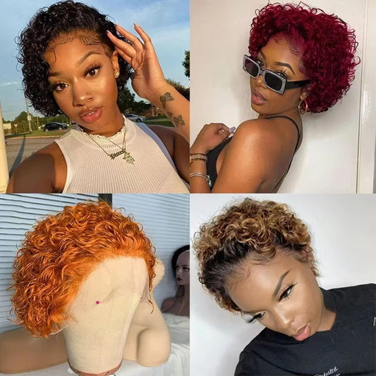 Pixie Wigs For Women High-quality 13x1 pixie Wigs Human Hair
