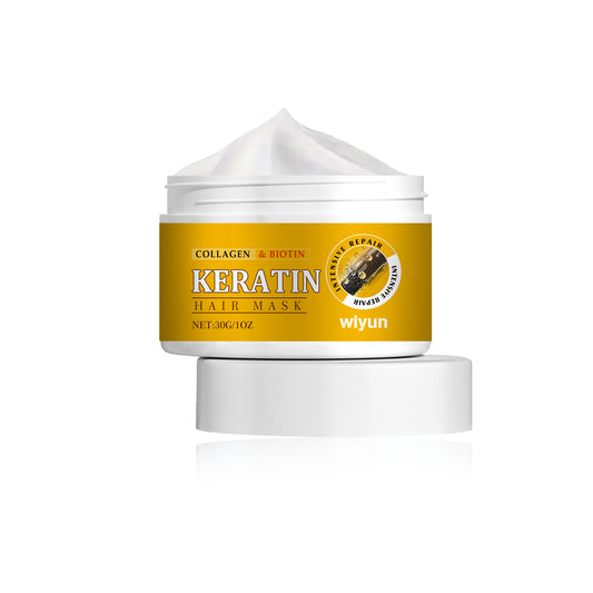 Keratin deeply nourishes and repairs hair follicles