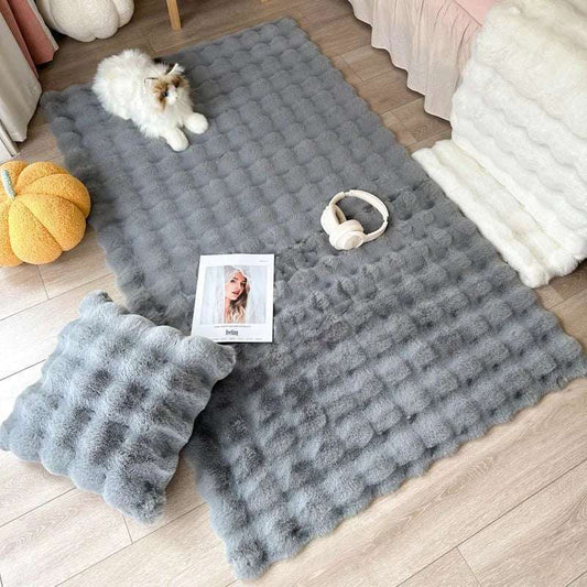 Bubble Velvet Non-Slip Floor Mat