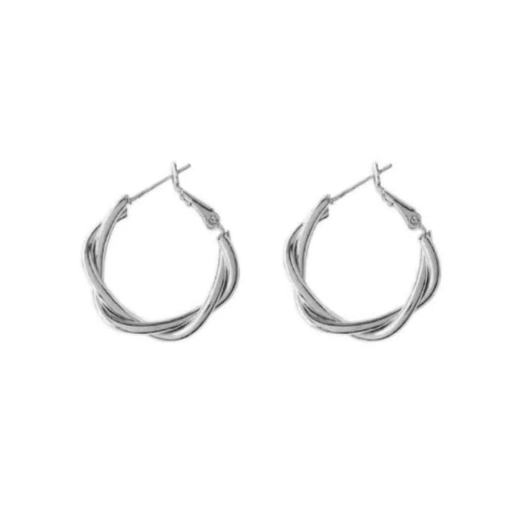 Twisted Turn Hoop Earrings