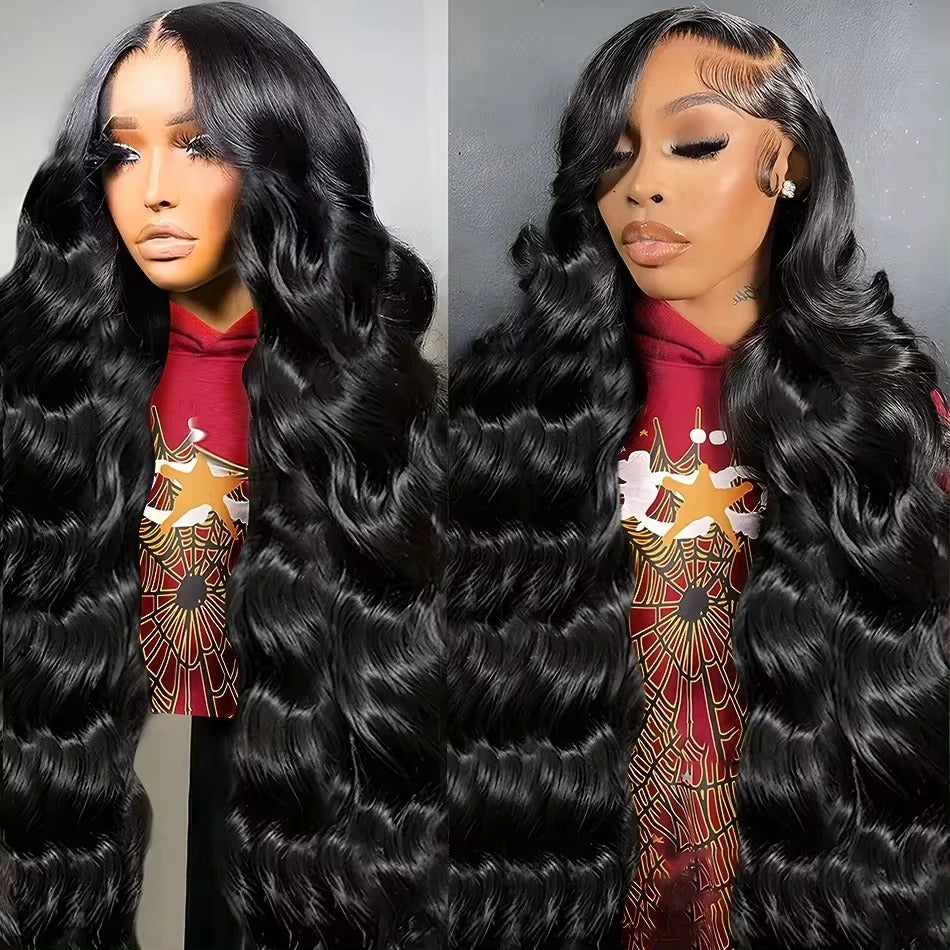 6x4 Density Virgin Human Hair Wigs For Women Vietnamese Raw Hair Transparent Lace Front Pre-Plucked Bleached Knots