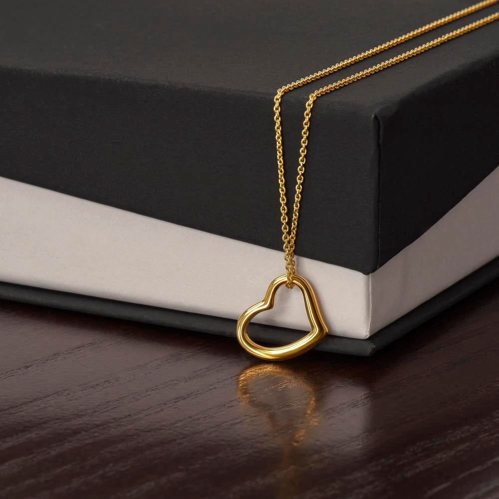 18k gold plated Delicate Heart Necklace