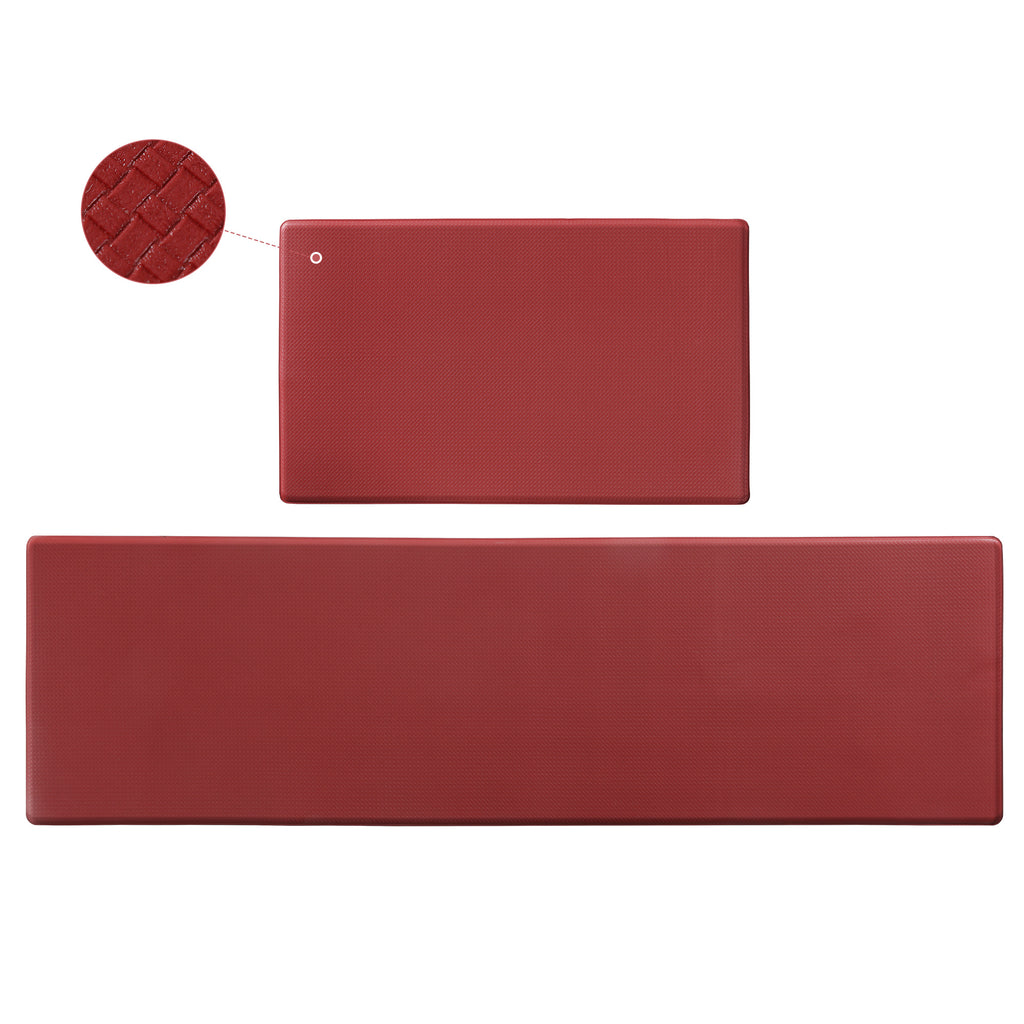 17.3 x17.3 x 59 inches Kitchen Floor Mat Two-piece Set Of Non-slip, Waterproof And Easy To Scrub For Home, Kitchen