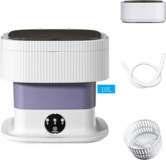 Portable Washing Machine,10L, Foldable Washer,3 Modes.  Suitable For Apartments, Dorm Rooms, Camping. Travel