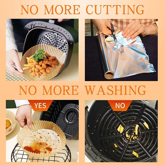 Air Fryer Disposable Paper Liner Non-stick Disposable Liners