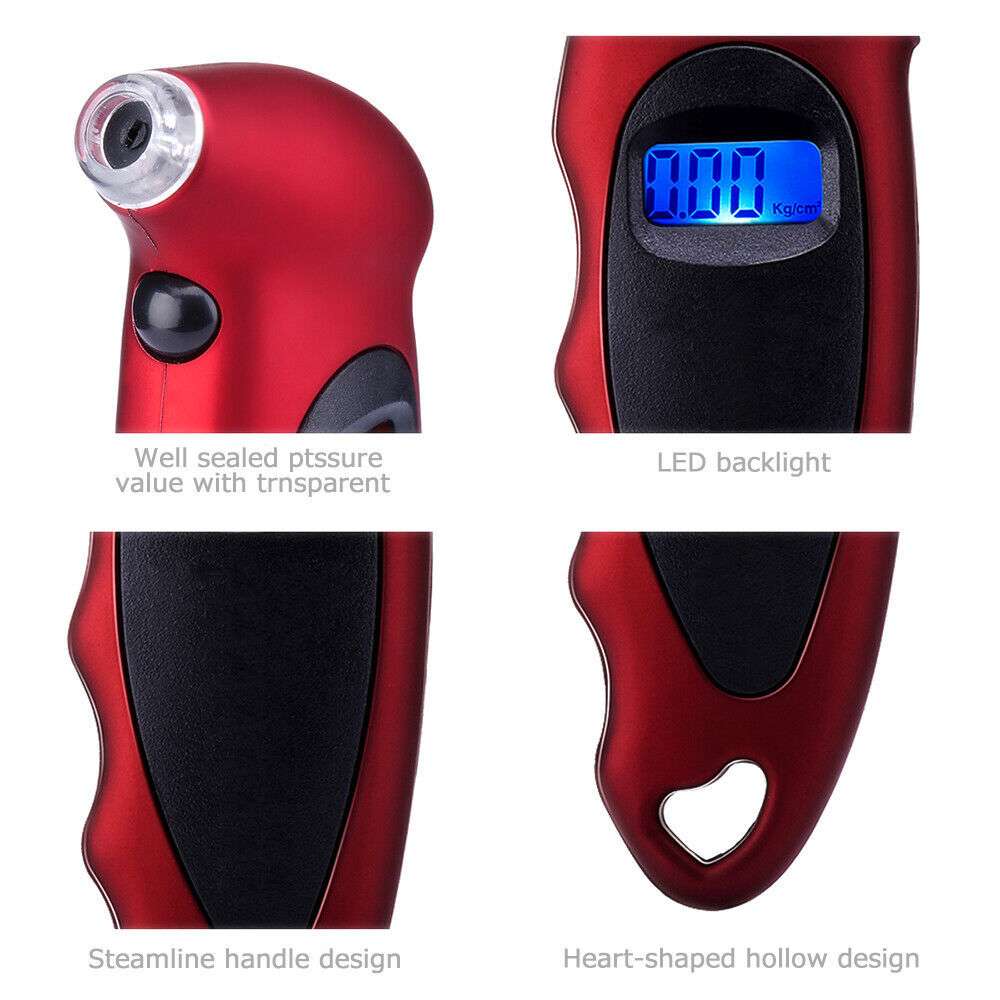 150PSI Digital Tire Pressure Gauge Backlight LCD Tire Air Monitoring Meter