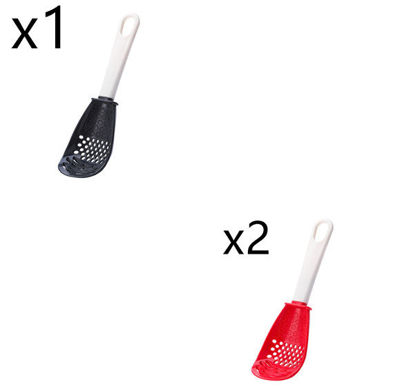 Multifunctional Slotted Spoon Grinding Cooking Spoon