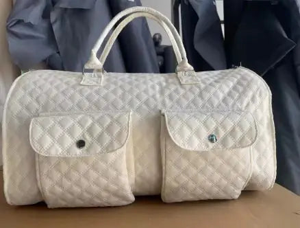 Quilted Polyester Travel Duffel Bag